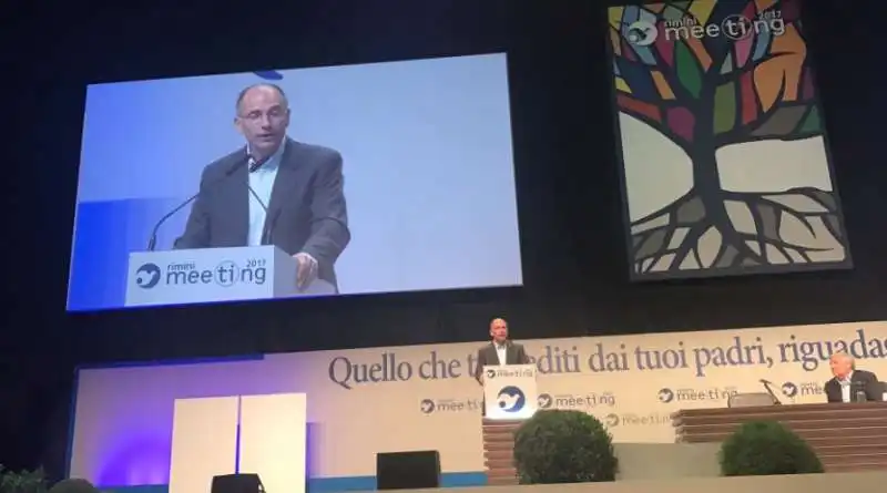 ENRICO LETTA AL MEETING CL DI RIMINI

