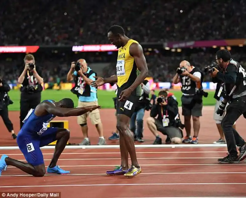 gatlin si inchina a bolt