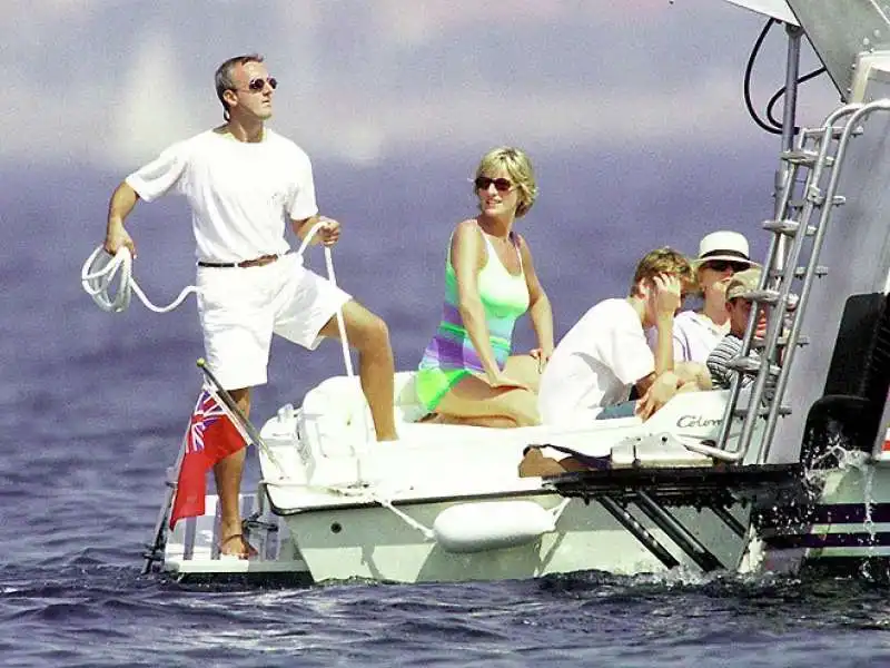 lady diana sullo yacht di dodi al fayed