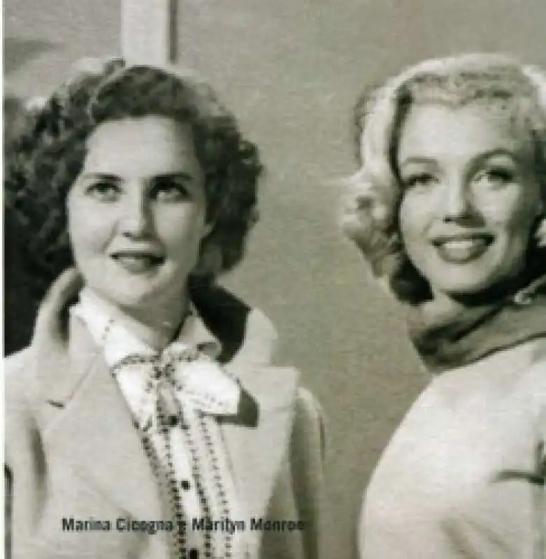 Marina Cicogna  e Marilyn Monroe