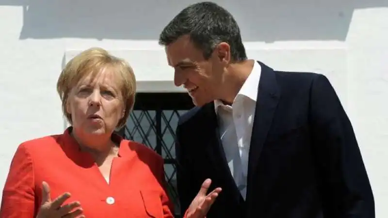 ANGELA MERKEL PEDRO SANCHEZ