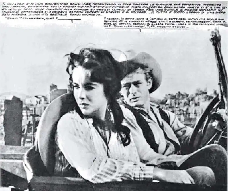 cineromanzo il gigante   james dean elizabeth taylor