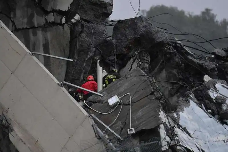 Crolla il ponte Morandi a Genova 