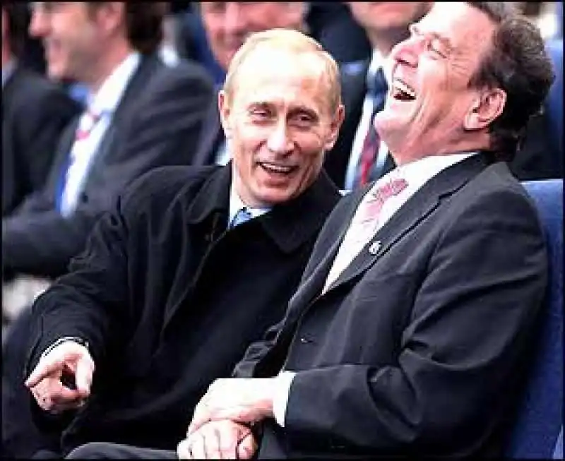 gerhard  schroeder e vladimir putin