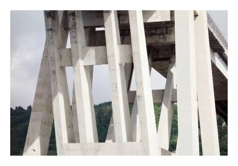 i piloni del viadotto morandi  foto di tob waylan 