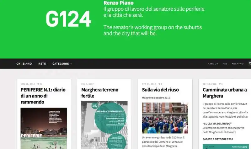 in testa all home page del gruppo di renzo piano c e una rivista del 2014