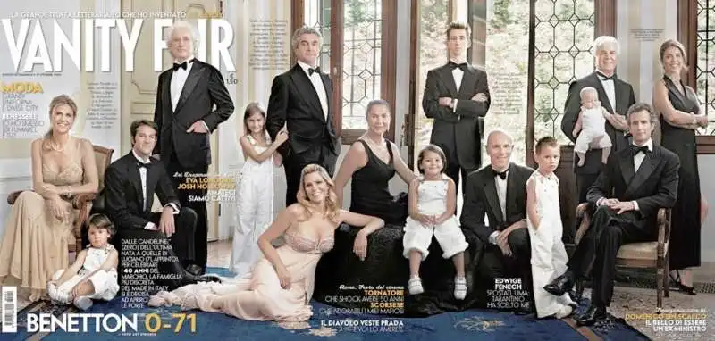 la famiglia benetton su vanity fair