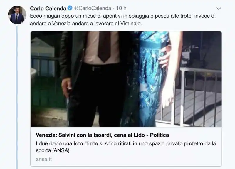 lo scazzo calenda morisi