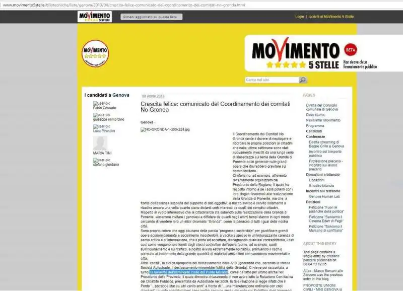 m5s la favoletta del ponte che crolla