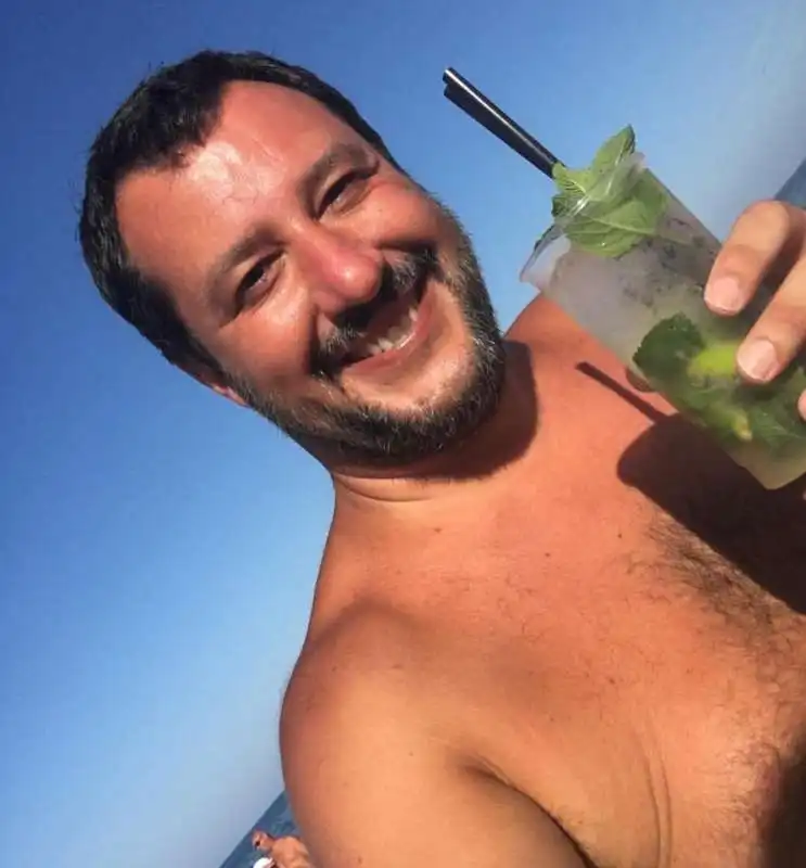 matteo salvini con mojito