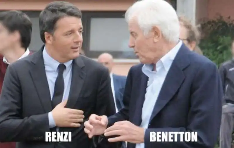 renzi e benetton