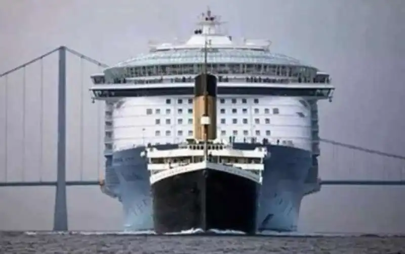 titanic vs. moderna nave crociera