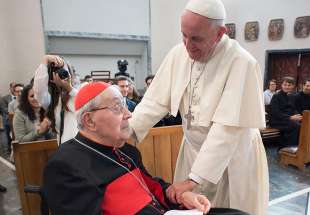 achille silvestrini con papa francesco 1