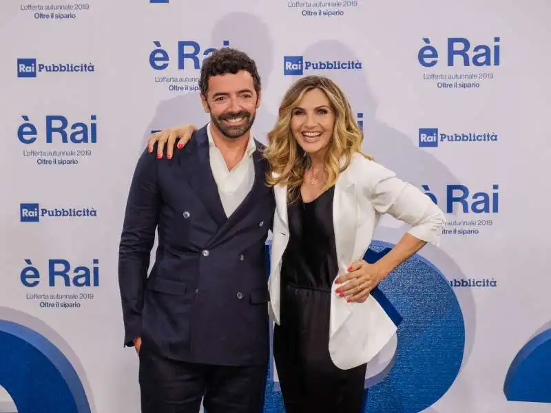 ALBERTO MATANO E LORELLA CUCCARINI ALLA PRESENTAZIONE DEI PALINSESTI RAI