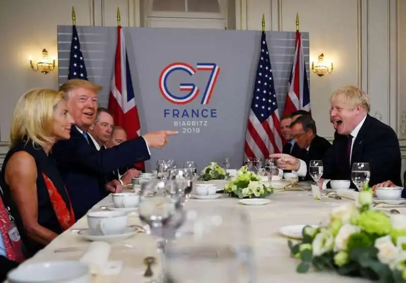 bilaterale donald trump boris johnson al g7 di biarritz