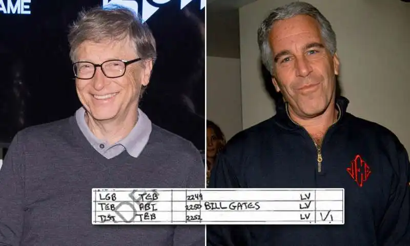 BILLA GATES E JEFFREY EPSTEIN