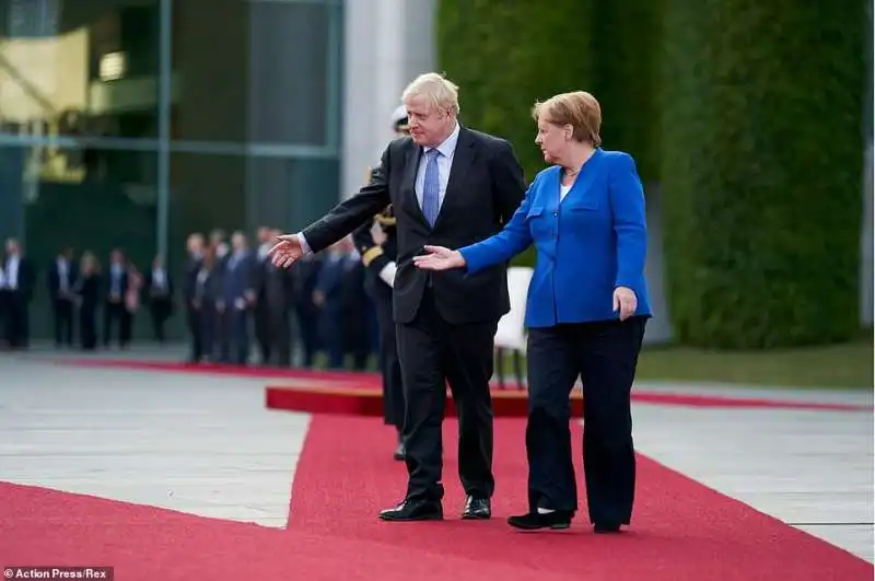 boris johnson angela merkel