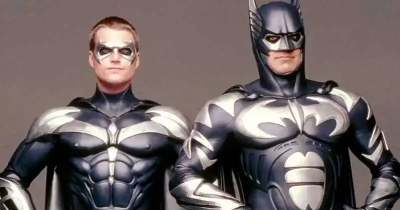 chris o'donnel e george clooney nel batman e robin di joel schumacher