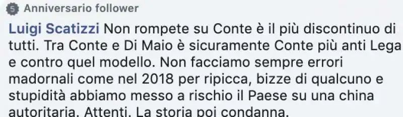 commenti pro   conte sulla pagina facebook di zingaretti 2