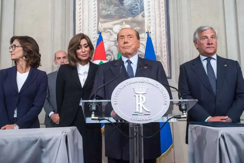 consultazioni, la delegazione di forza italia 1