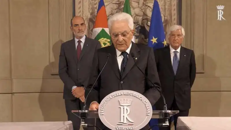 consultazioni   parla sergio mattarella