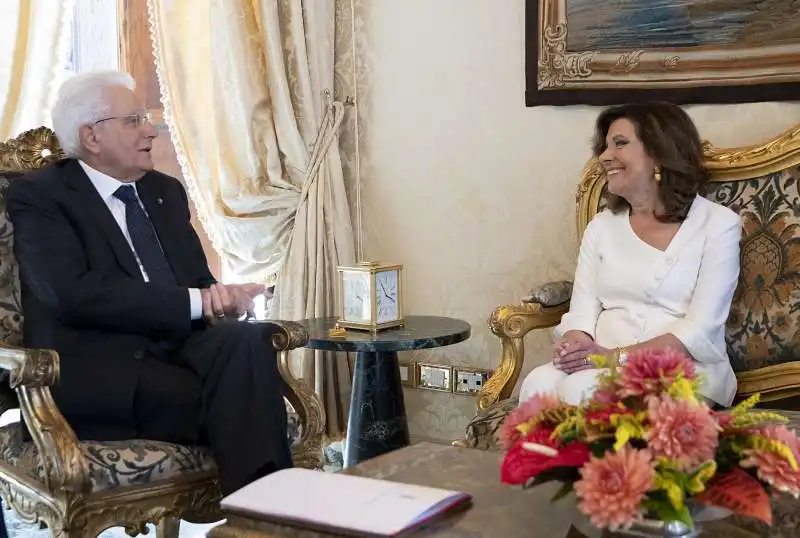 consultazioni   sergio mattarella con maria elisabetta alberti casellati