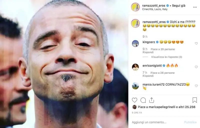 EROS RAMAZZOTTI SU INSTAGRAM