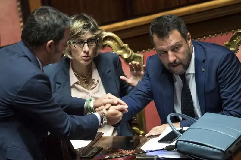 gianmarco centinaio giulia bongiorno matteo salvini