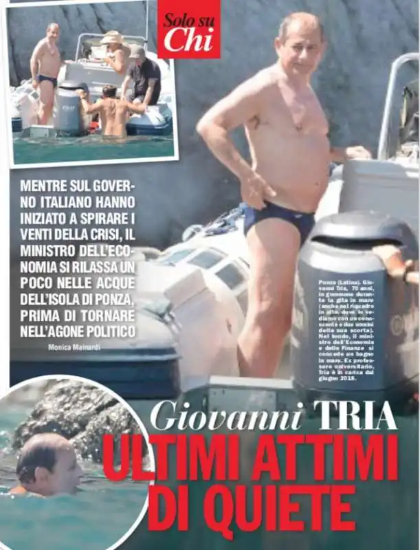 GIOVANNI TRIA IN VACANZA A PONZA