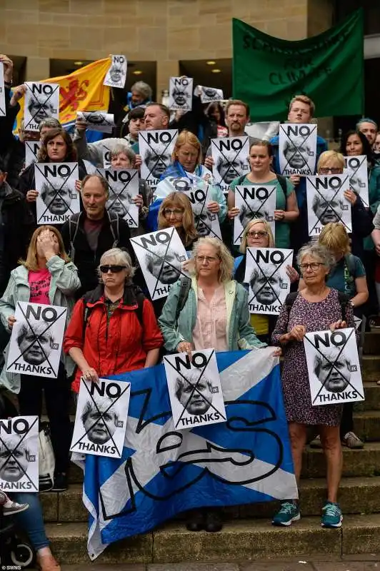 glasgow, proteste contro boris johnson 1