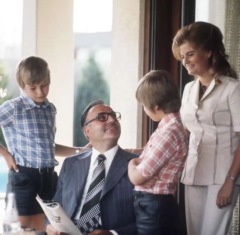 helmut kohl con la famiglia