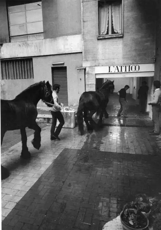 i cavalli di kounellis   attico di sargentini