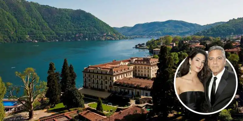 i clooney sul lago di como