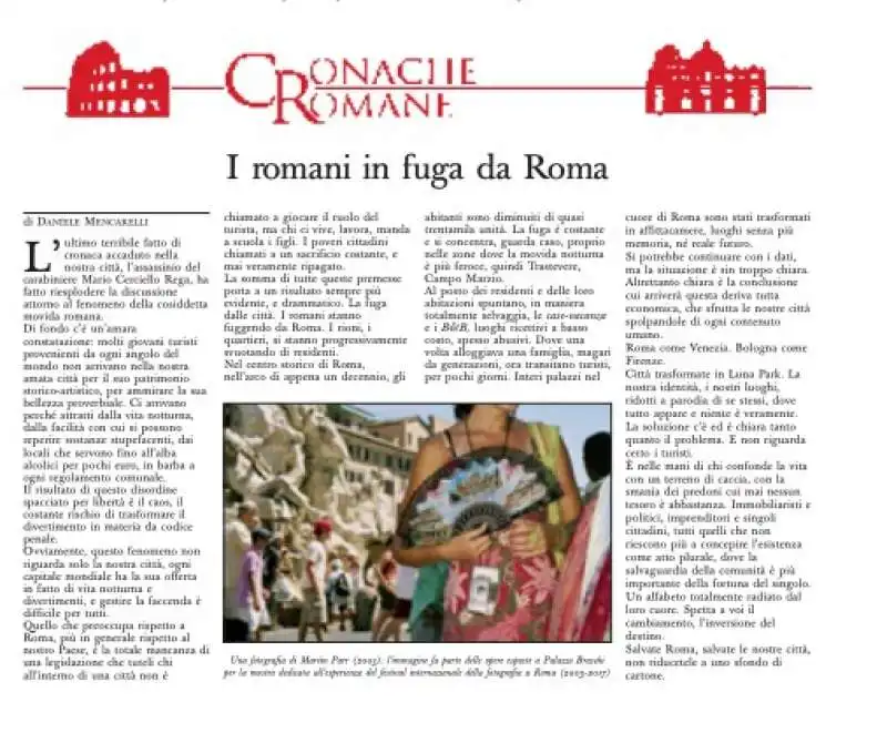 I ROMANI IN FUGA DA ROMA - OSSERVATORE ROMANO 1