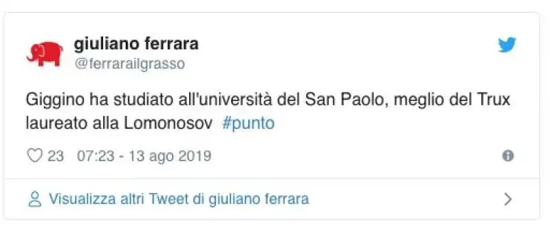 I TWEET DI GIULIANO FERRARA SULLA CRISI DI GOVERNO