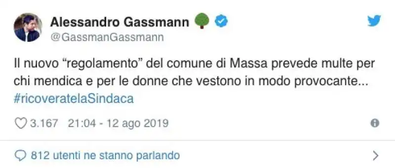 il tweet di alessandro gassmann