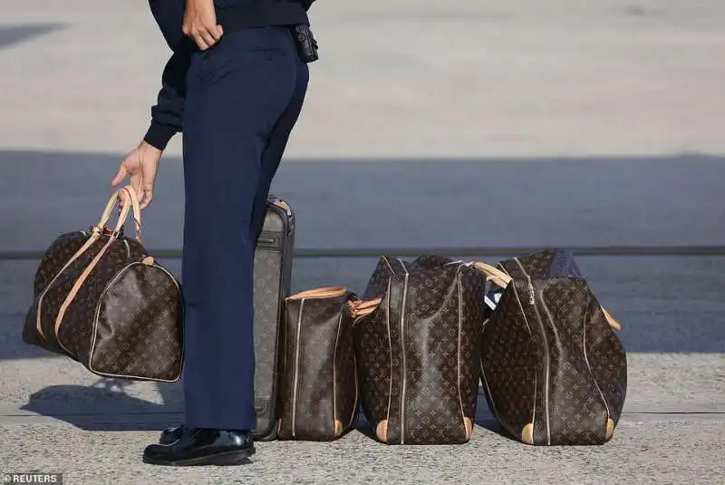 le valigie louis vuitton di melania trump