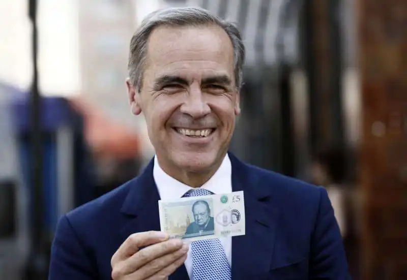 mark carney e le nuove sterline