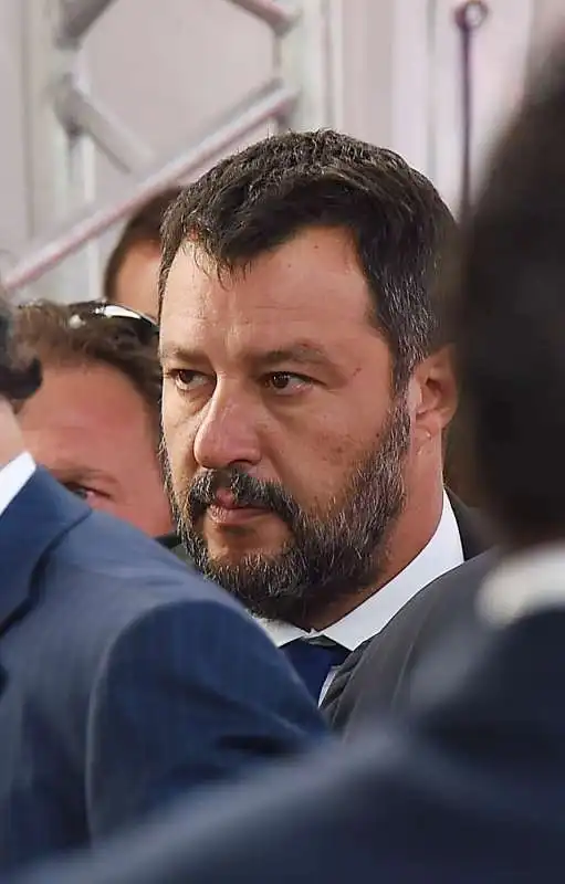 matteo salvini alla commemorazione del crollo del ponte morandi 1