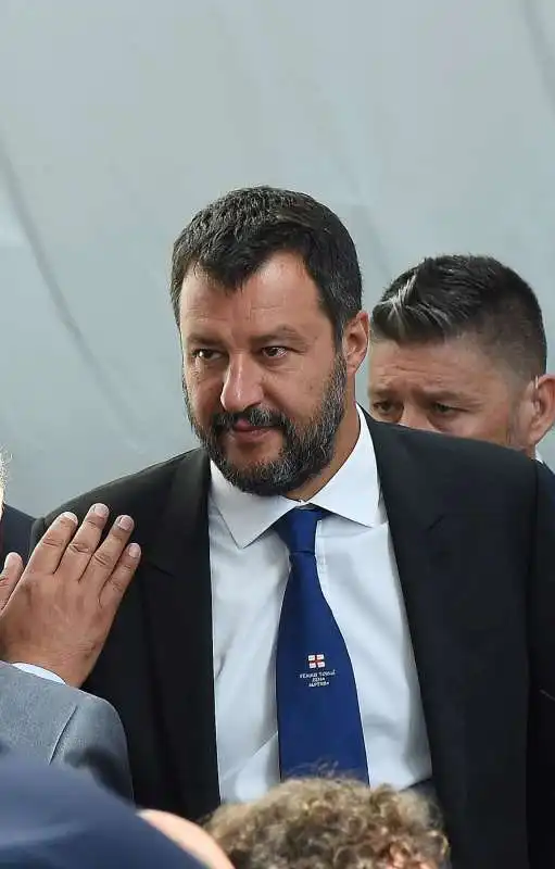 matteo salvini alla commemorazione del crollo del ponte morandi 2