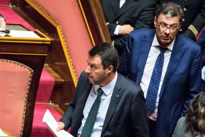 matteo salvini giancarlo giorgetti