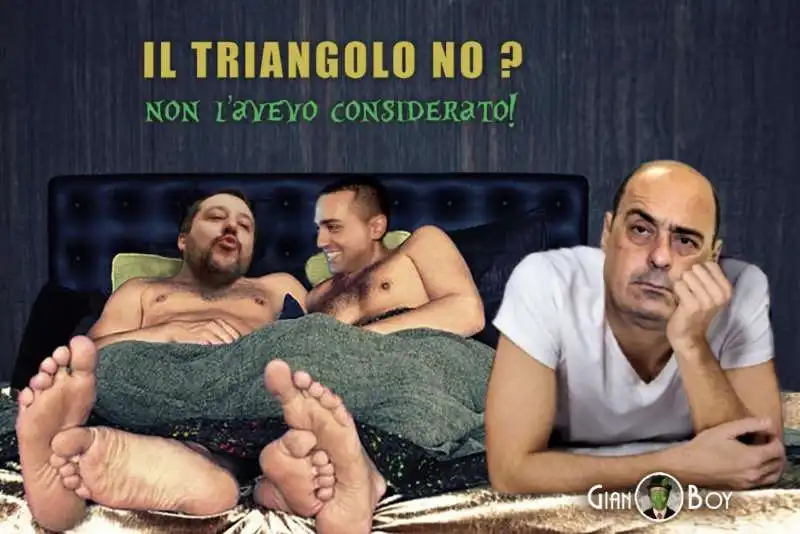 matteo salvini luigi di maio nicola zingaretti by gianboy