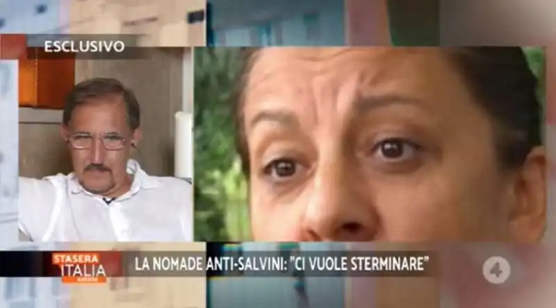 stasera italia intervista la 'zingaraccia' che ha minacciato salvini 2