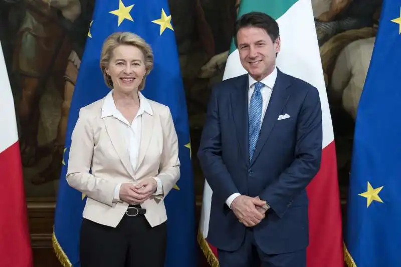 ursula von der leyen incontra giuseppe conte a palazzo chigi 1