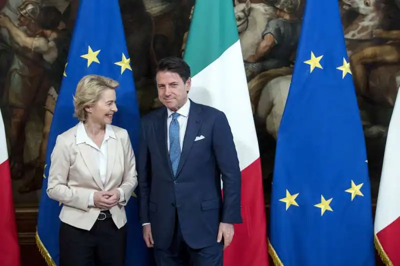 ursula von der leyen incontra giuseppe conte a palazzo chigi 14