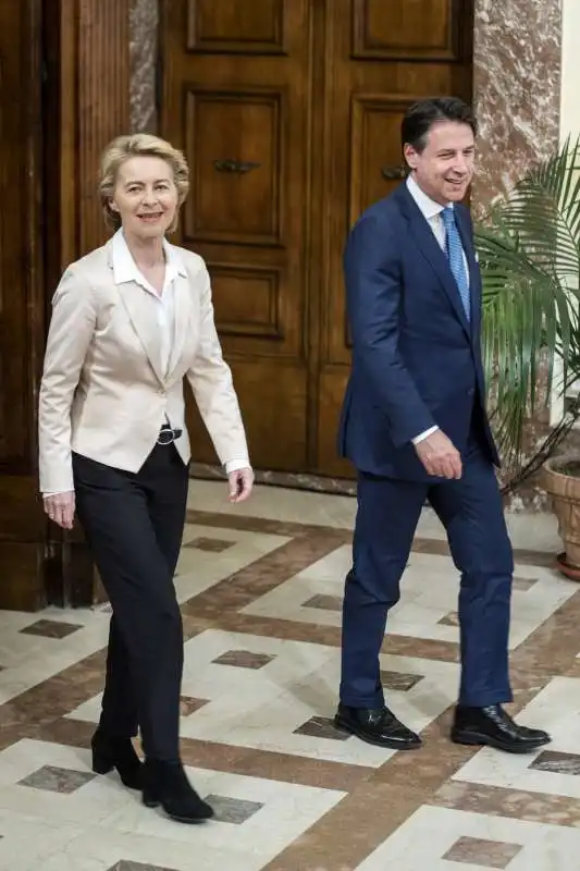 ursula von der leyen incontra giuseppe conte a palazzo chigi 17