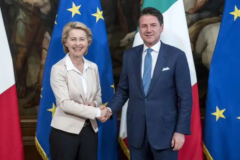 ursula von der leyen incontra giuseppe conte a palazzo chigi 2