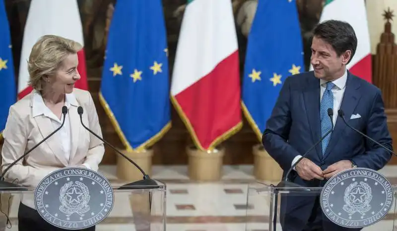 ursula von der leyen incontra giuseppe conte a palazzo chigi 24