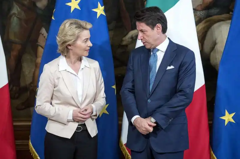 ursula von der leyen incontra giuseppe conte a palazzo chigi 3