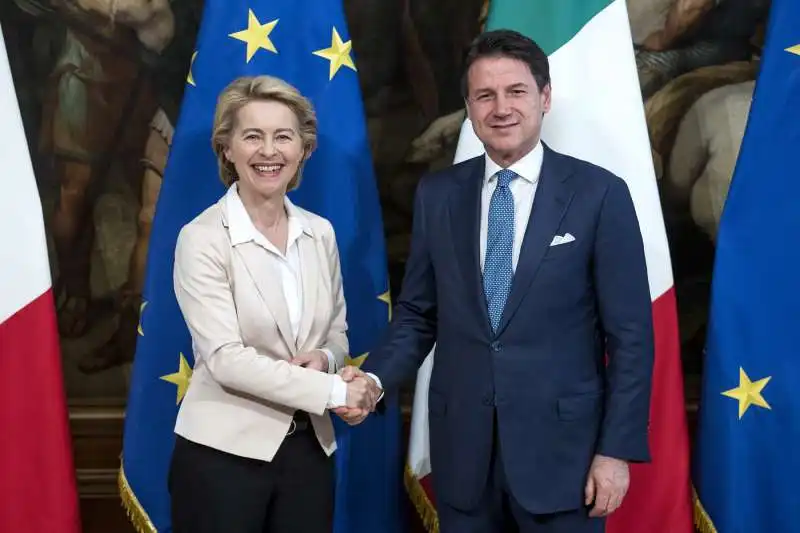 ursula von der leyen incontra giuseppe conte a palazzo chigi 31